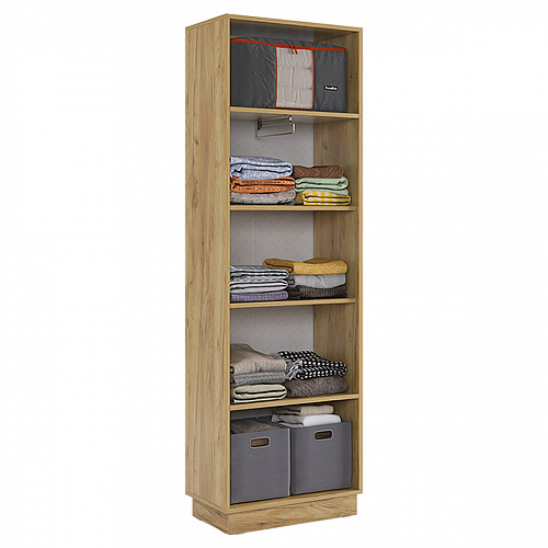 Шкаф двухдверный Моди дуб крафт золотой/белое дерево