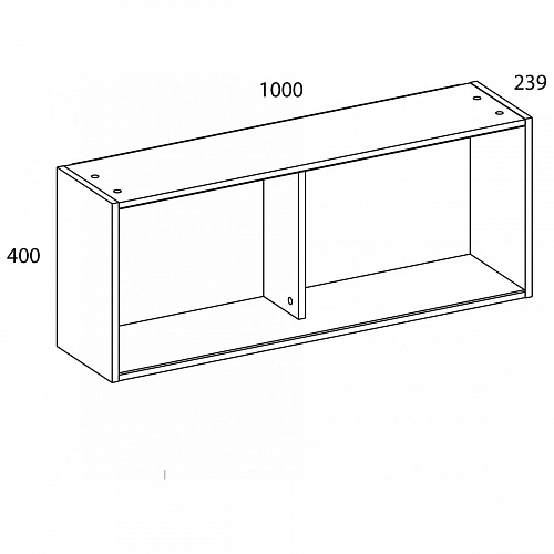 Полка навесная 1N DIESEL дуб мадура