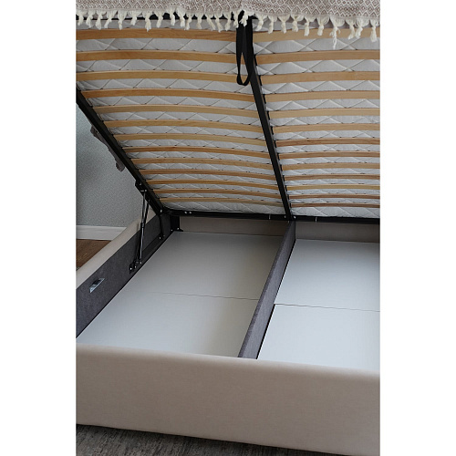 Кровать с подъемным механизмом Венеция 1800 Бежевый Софт