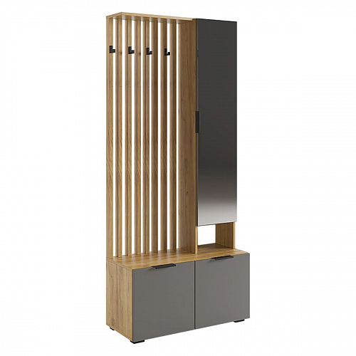 Прихожая Бери К2 дуб крафт золотой/графит