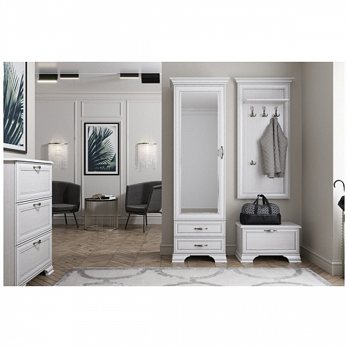 Тумба для обуви 1D TIFFANY Вудлайн кремовый