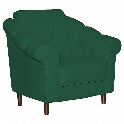 Кресло отдыха Ника Новое CATANIA IZUMRUD/Орех