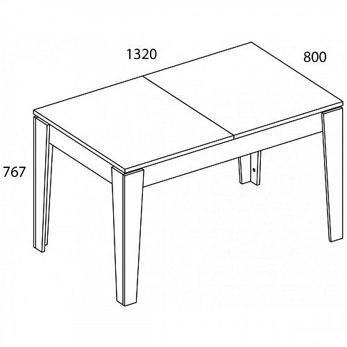 Стол обеденный раздвижной LIMA Персидский жемчуг/Мадура