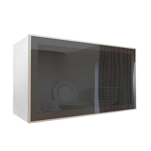 Фасад со стеклом из алюминиевого профиля 800х450