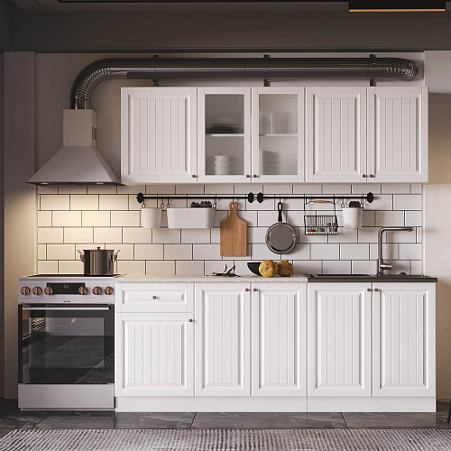 Кухня Хозяюшка 2,0 Акация Белая