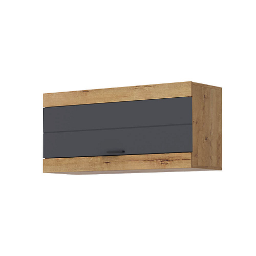 Гостиная ПРАГА №1 Дуб вотан/Графит софт