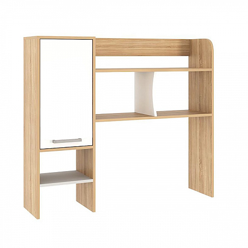 Стол компьютерный Лайт К1 дуб сонома/белый