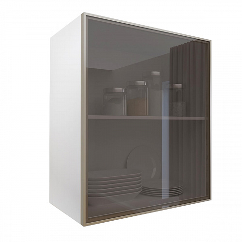 Фасад со стеклом из алюминиевого профиля 600х700