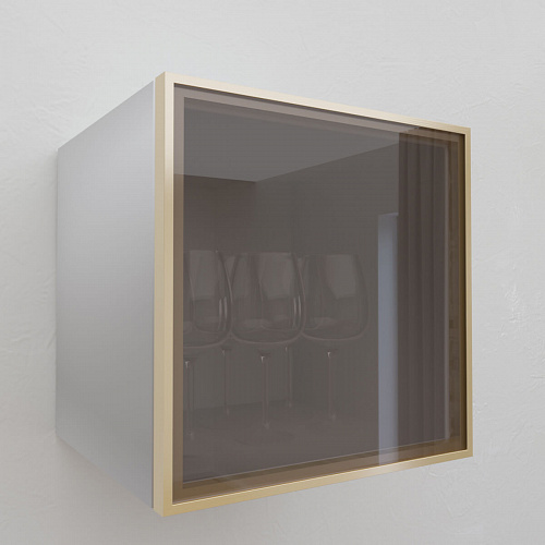 Фасад со стеклом из алюминиевого профиля 350х350