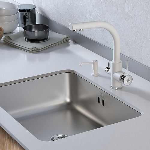 Смеситель для кухни высокий в цвет мойки Paulmark Ho213011