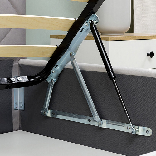 Кровать с подъемным механизмом Милана 1800х2000 Tenerife silver