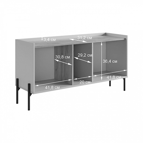 Тумба ТВ Доминика кашемир/дуб крафт золотой