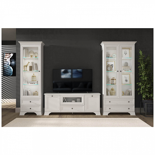 Тумба RTV 1V2D1S TIFFANY Белый