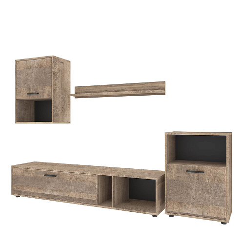 Стенка для гостиной НК ROCK Дуб Гранж песочный