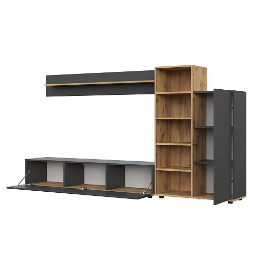 Гостиная НК AMAZON Графит/Дуб Вотан