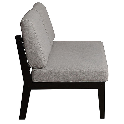 Диван-скамья массив мягкая Венге/UNO SILVER