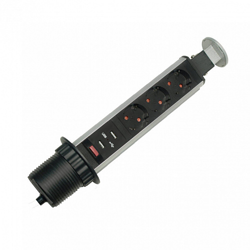 Блок розеток выдвижной вертикальный