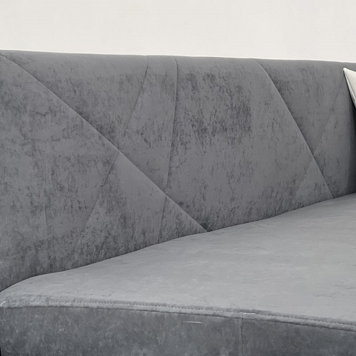 Кровать с подъемным механизмом Бест (Тахта) 90х200 графит (велюр)