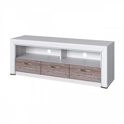 Тумба RTV 3S OLIVIA Вудлайн крем/дуб анкона