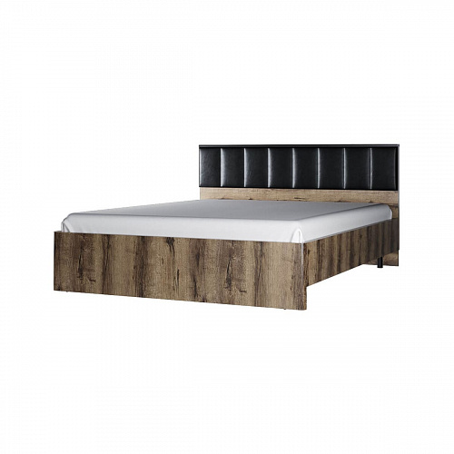 Кровать JAGGER 160М Дуб монастырский/Черный
