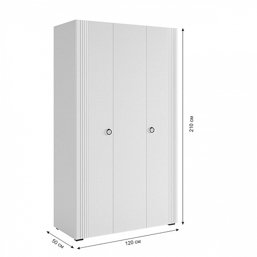 Спальный гарнитур Ева К1 белое дерево/белый матовый/крем (велюр)