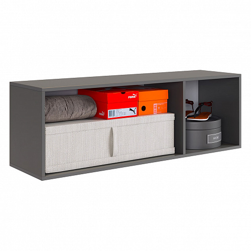 Антресоль трехдверная L1200 Баско графит