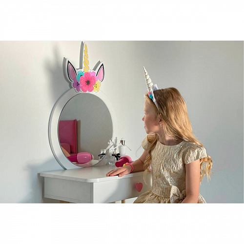 Набор детский Единорожка белое дерево/белый (плюш)