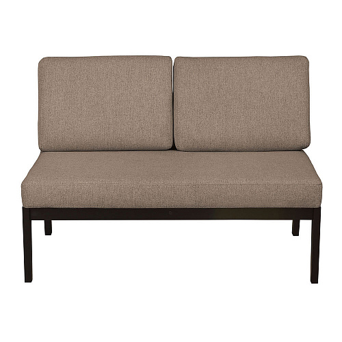 Диван-скамья массив мягкая Венге/UNO LATTE