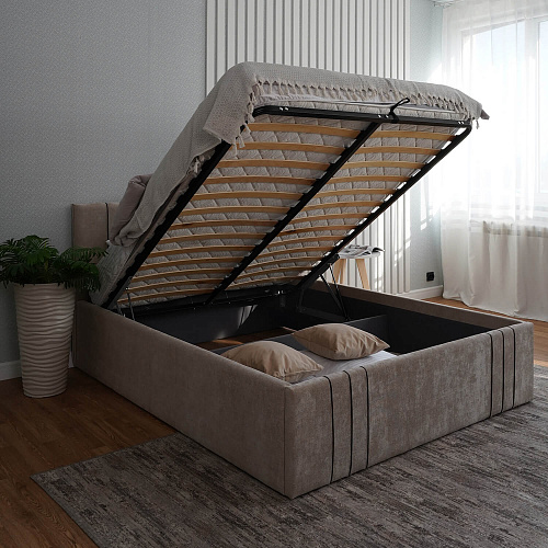 Кровать с подъемным механизмом Леванте 1,4 Бежевый