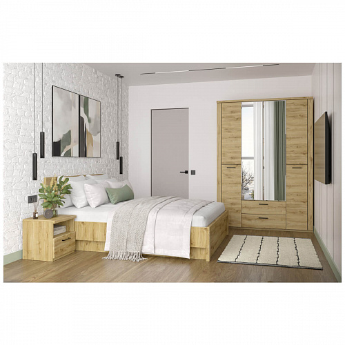 Тумба прикроватная DOORSET 1SN Дуб наварра