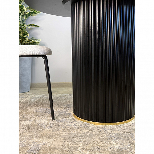 Стол обеденный Kenner LD1000 черный/керамика гранит арктический глянец