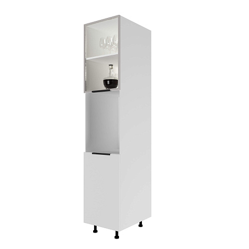 Фасад со стеклом из алюминиевого профиля (ПН450 с нишей) 446х698мм