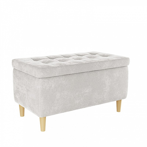 Пуф Чарли 2 галька (велюр)