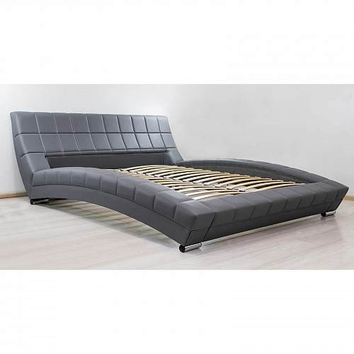 Кровать Оливия 1600х2000 Марика 485 серый