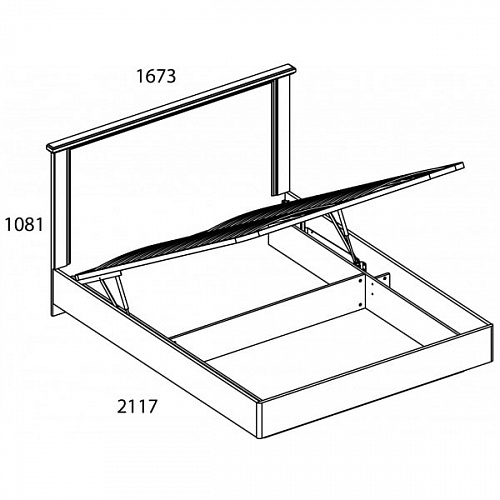 Кровать с подъемным механизмом TOSCANA NEW 160 Персидский жемчуг/Каньон
