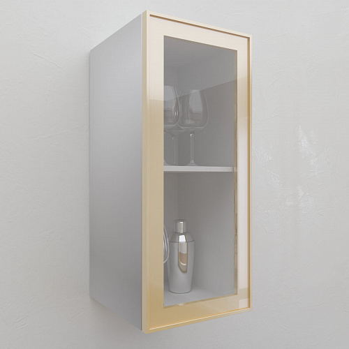 Фасад со стеклом из алюминиевого профиля 300х700