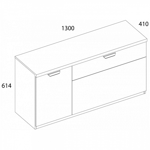 Тумба MODERN RTV 2D1SПерсидский жемчуг/Ирландский ликер