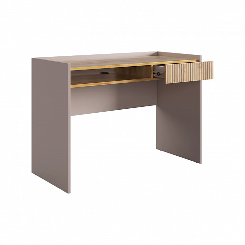 Стол письменный Доминика 2 кашемир/дуб крафт золотой
