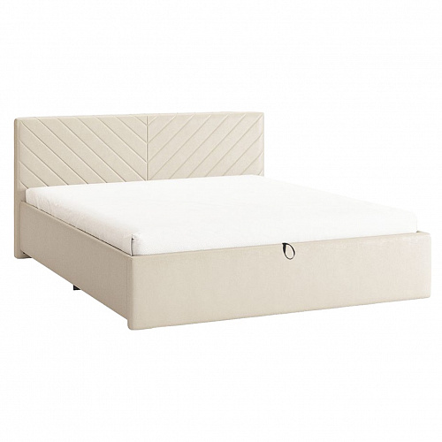 Кровать с подъемным механизмом Сандра 2 160х200  крем (велюр)
