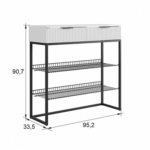 Прихожая К2 дуб крафт золотой/белое дерево