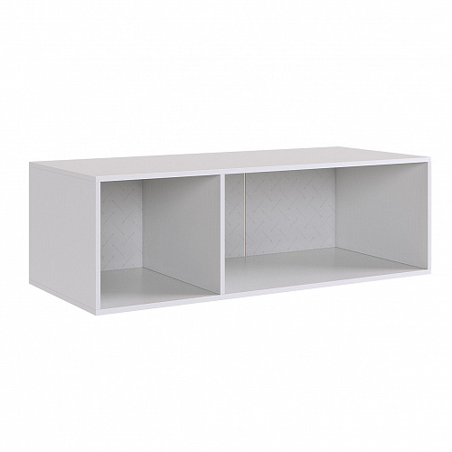 Антресоль трехдверная Ева 117.01 белое дерево/белый матовый