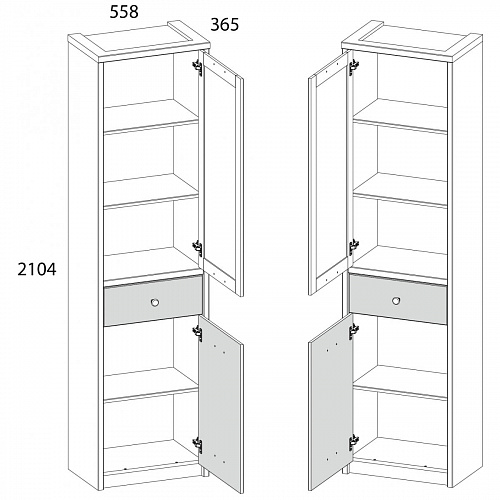 Набор детской мебели DIESEL №1 дуб мадура/веллингтон
