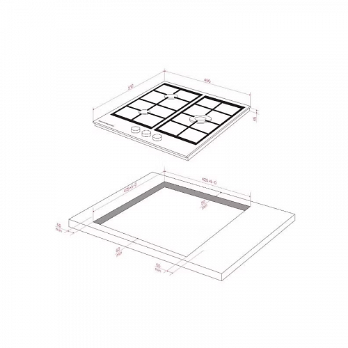 Варочная поверхность Kuppersberg FG 46 W