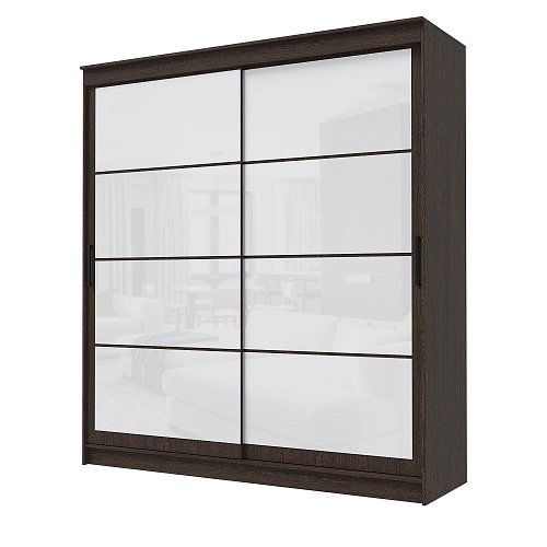 Шкаф-купе ГРАНД 1 2,0 Венге/Лакобель белый