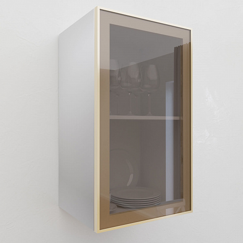 Фасад со стеклом из алюминиевого профиля 400х700