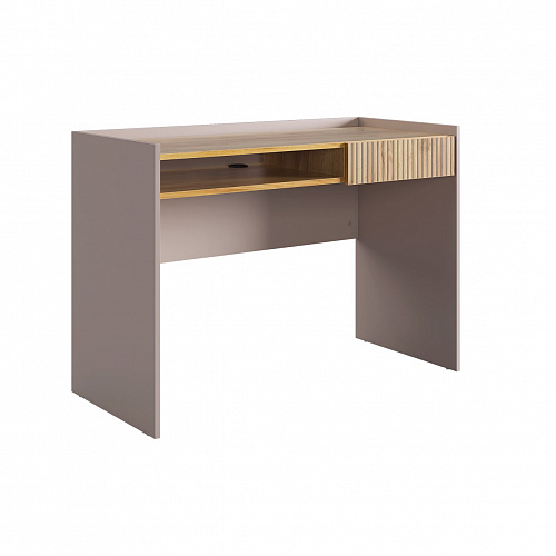 Стол письменный Доминика 2 кашемир/дуб крафт золотой