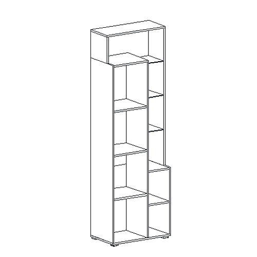 Шкаф двухдверный Глазго Таксония/Металл Бруклин