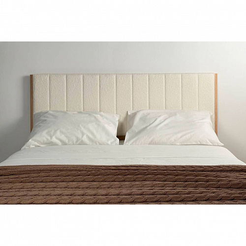 Кровать с подъемным механизмом Юлия 140х200 дуб сонома/белый (плюш)