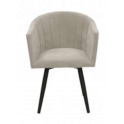 Стул Розолино Ринг черный муар/Катания Айвори