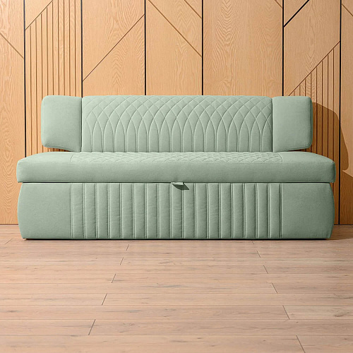 Кухонный диван Леонардо 183 Мелисса 17 Светло-зеленый